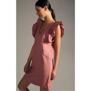 Daily‎ Practice by Anthropologie Pink Midi Tee Dress, Size Medium